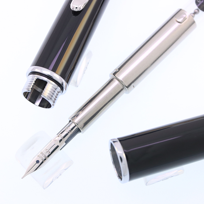 【廃番品】パイロット キャップレス フェルモ ブラック 万年筆 18K-750 中古)PILOT パイロット 万年筆 キャップレス フェルモ ブラック 細字