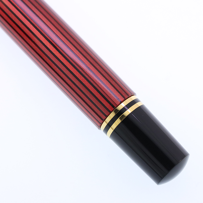 中古)Pelikan ペリカン 万年筆 スーベレーン M600 レッドストライプ F