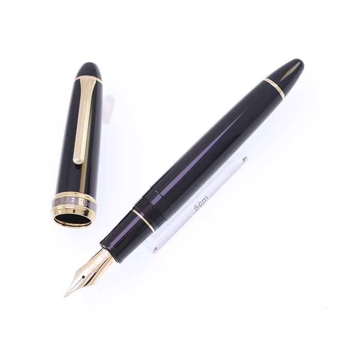 中古)SAILOR セーラー 万年筆 長刀研ぎ ゴールドトリム 中細字（商品ID