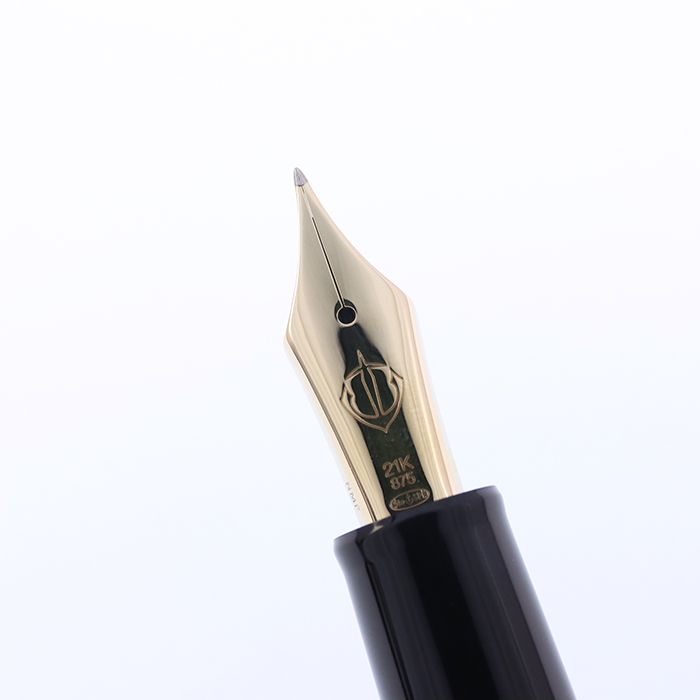 中古)SAILOR セーラー 万年筆 長刀研ぎ ゴールドトリム 中細字（商品ID