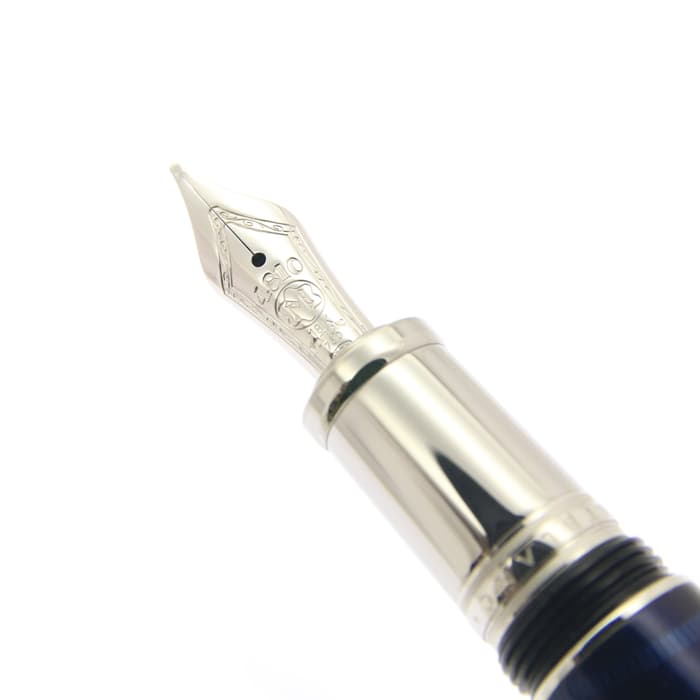 【値下げ不可】モンブラン 万年筆 ボエム ブルー 中古)MONTBLANC モンブラン 万年筆 ボエム ミッドサイズ ブルー
