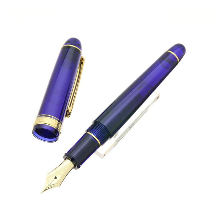 新品)PLATINUM プラチナ 万年筆 #3776 センチュリー シャルトルブルー