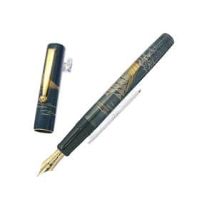 中古)PILOT パイロット 万年筆 創立100周年記念万年筆 蒔絵 青漆