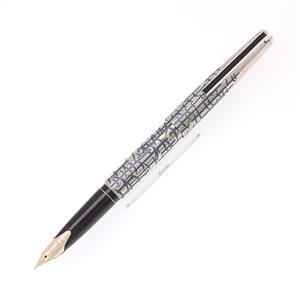 万年筆 カスタム ステンレス 冬木立 18K-WG/細字