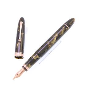 万年筆 オジバ ヴィンテージ セルロイド サフトグリーン F