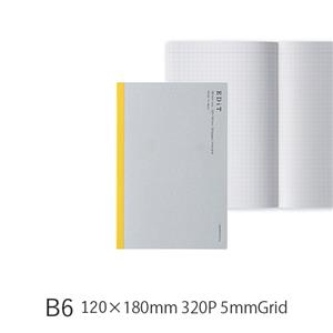 EDiT エディット手帳用紙を使った方眼ノート B6