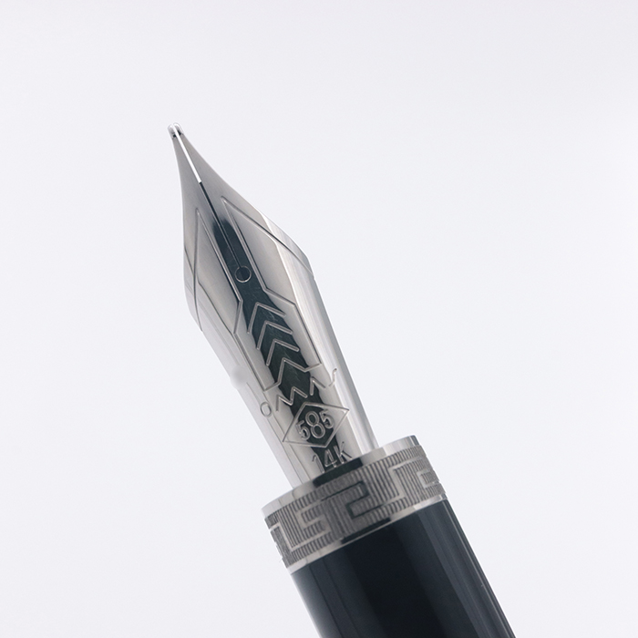 新品)OMAS オマス 万年筆 オジヴァ ネラ シルバートリム 14K（商品ID