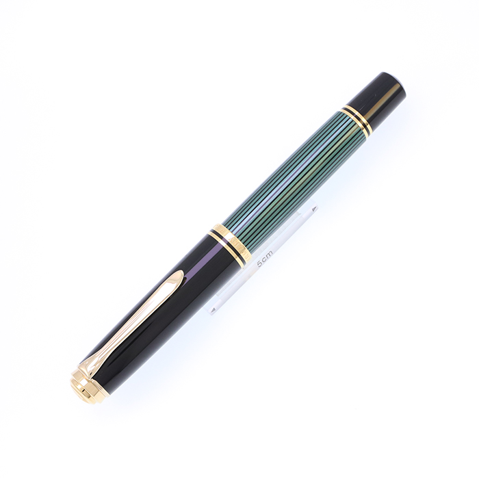 中古)Pelikan ペリカン 万年筆 スーベレーン M1000 グリーンストライプ