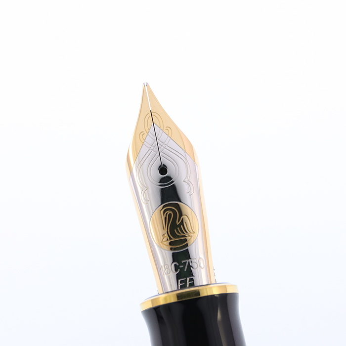 中古)Pelikan ペリカン 万年筆 スーベレーン M1000 グリーンストライプ