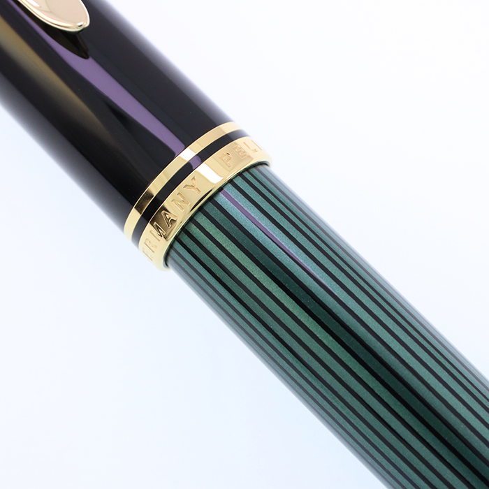 中古)Pelikan ペリカン 万年筆 スーベレーン M1000 グリーンストライプ