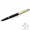 PARKER パーカー 万年筆 #51 ブラック GFキャップ