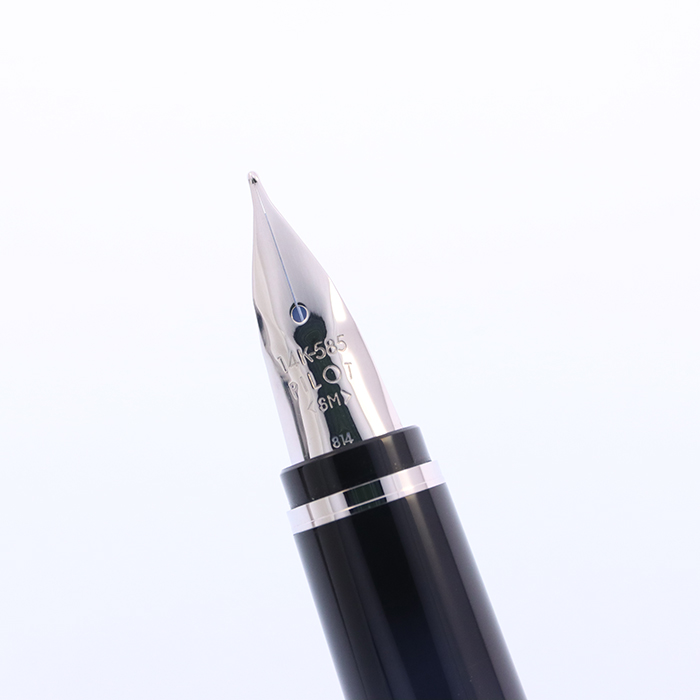 中古)PILOT パイロット 万年筆 エラボー ブラウン 軟中字 (金属軸