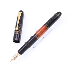 万年筆 研出平蒔絵 赤富士 14K/中字 (初期型/吸入式)