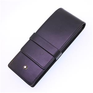 ペンケース マイスターシュテュック クラスプ付 (シエナ) ブラック 3本用