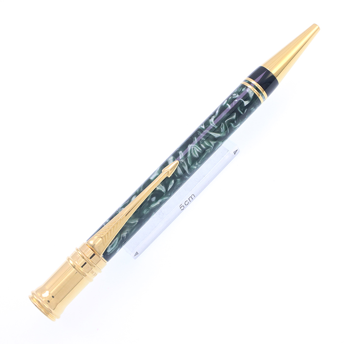 パーカー デュオフォールド ブルーマーブル ボールペン 新品)PARKER パーカー ボールペン デュオフォールド クラシック