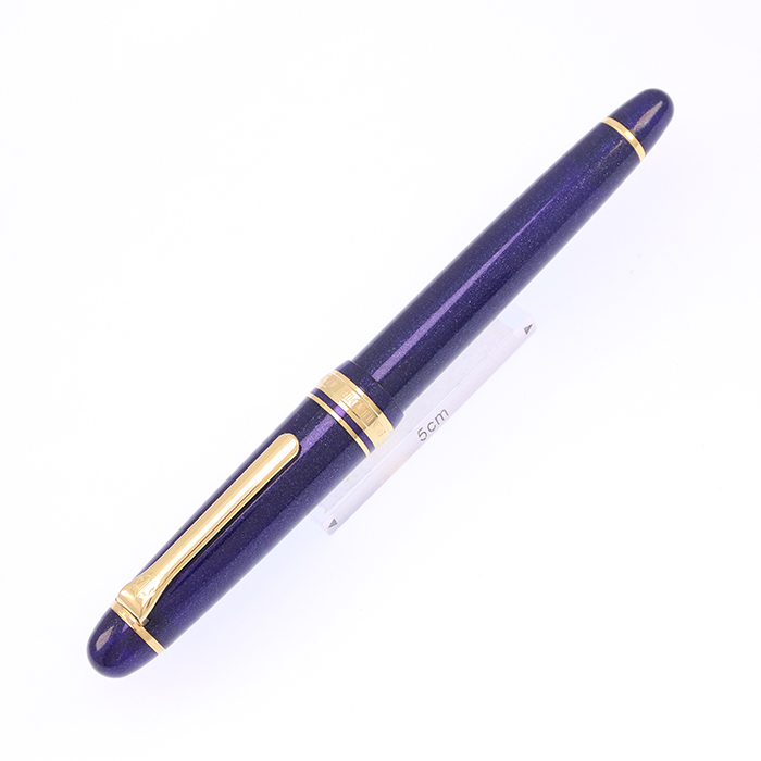 中古)SAILOR セーラー 万年筆 プロムナード シャイニングブルー 中字