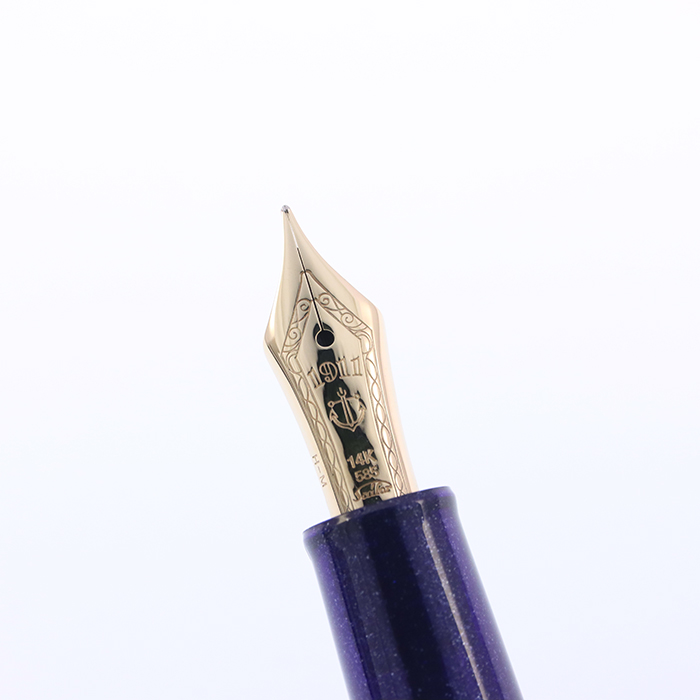 中古)SAILOR セーラー 万年筆 プロムナード シャイニングブルー 中字