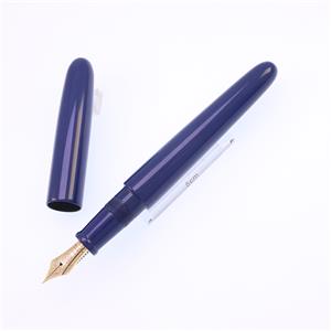 万年筆 シガー ポータブル 菖蒲 軟細字 (胴軸ネジ総エボナイト)