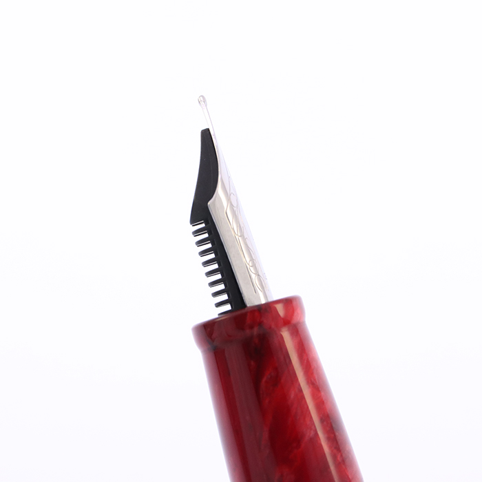 中古)DELTA デルタ 万年筆 ビンテージコレクション レッド F（商品ID