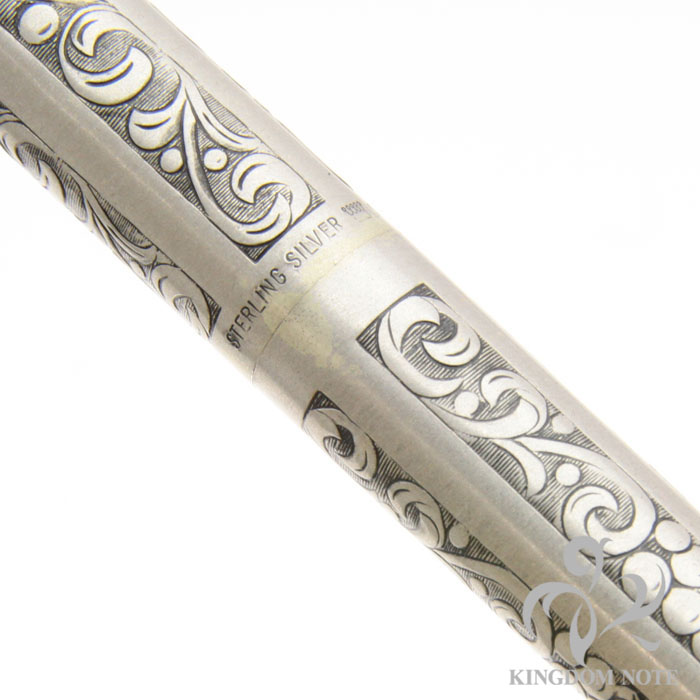 PE1217□SHEAFFER クリップノック式 ボールペン シルバー 葡萄柄 PE1217□SHEAFFER クリップノック式 ボールペン シルバー 葡萄柄