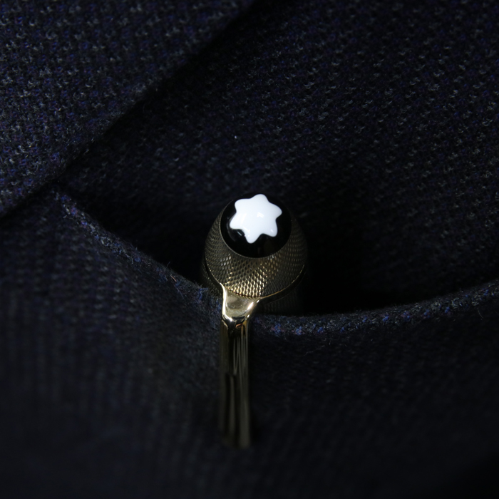 未使用保管品！モンブラン・ヴィンテージ品・本革＆メタルキーホルダー★スターマーク アウトレット品/未使用品】MONTBLANC モンブラン ボールペン