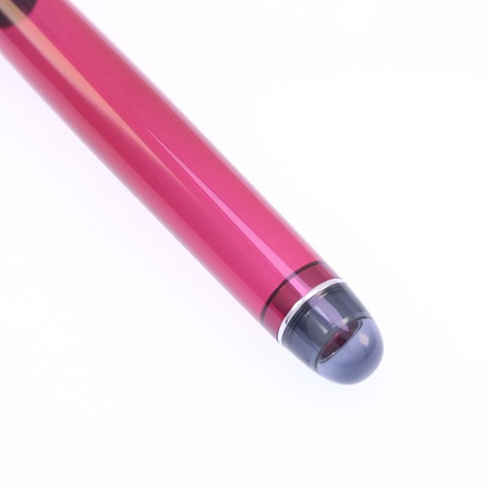 中古)PILOT パイロット 万年筆 カスタム74 透明ワインレッド 中字