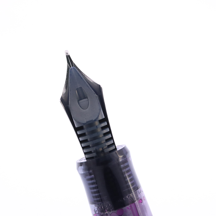 中古)PILOT パイロット 万年筆 カスタム74 透明ワインレッド 中字