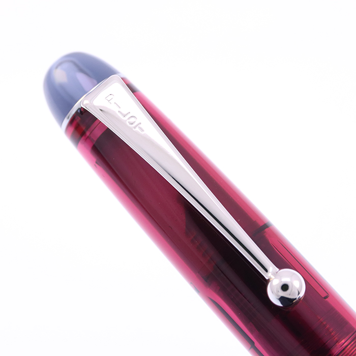中古)PILOT パイロット 万年筆 カスタム74 透明ワインレッド 中字