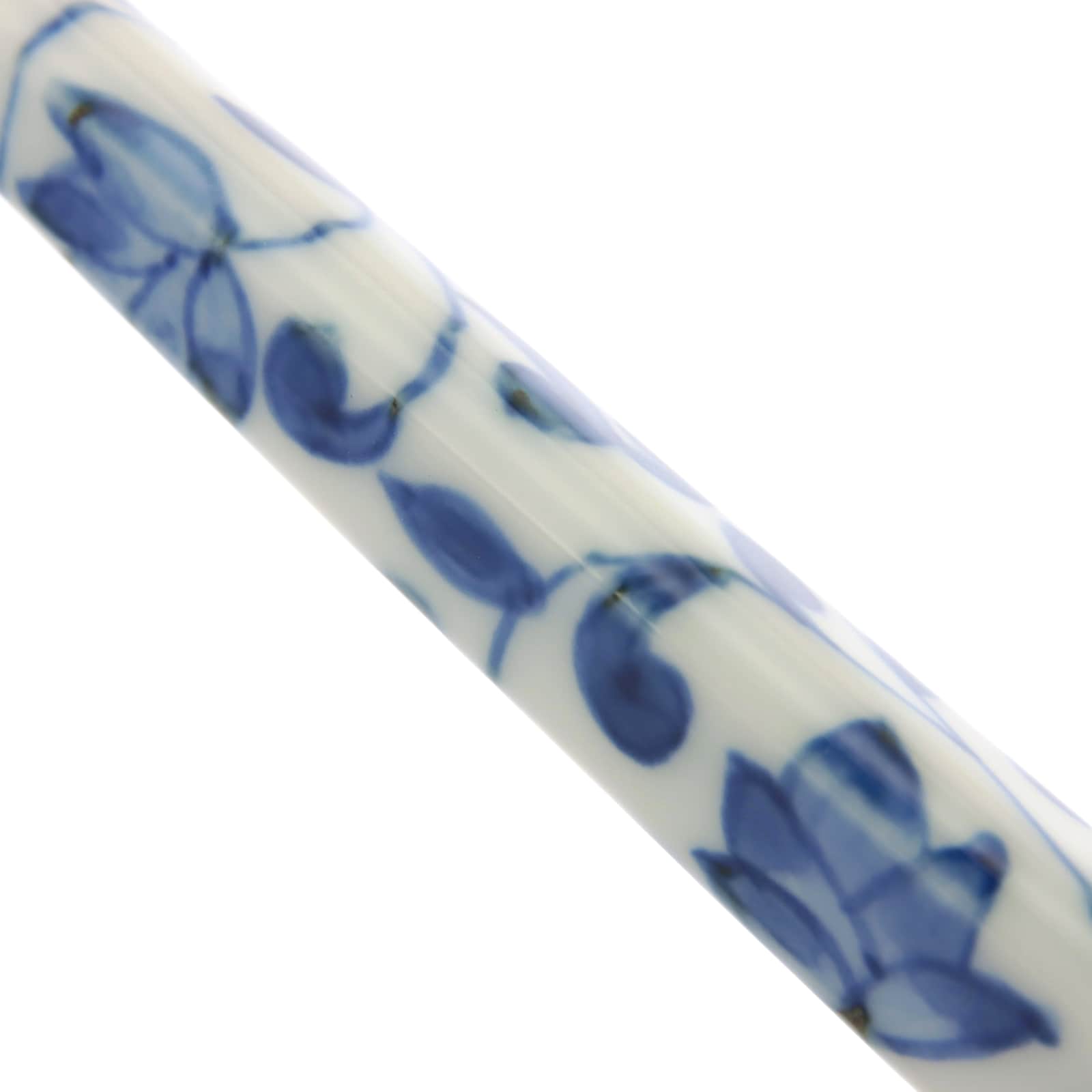 新品)HIZEN5 ヒゼンファイブ ガラスペン 染付花唐草紋 三角ガラスペン