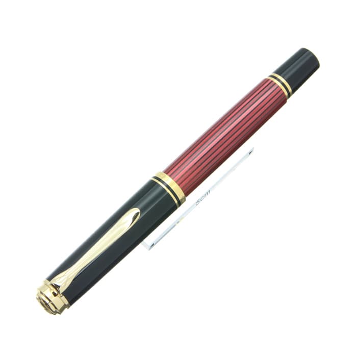 新品)Pelikan ペリカン 万年筆 スーベレーン M400 レッドストライプ