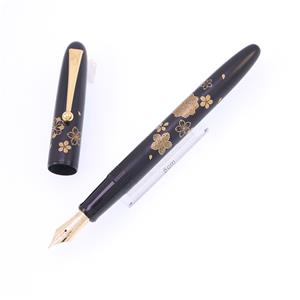 万年筆 平蒔絵 桜 細字