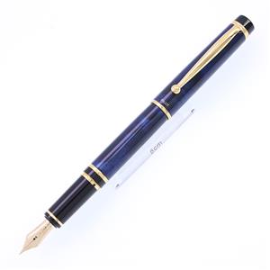 PILOT パイロット 万年筆 グランセ ブラック&ブルー ゴールドトリム 中字 メイン