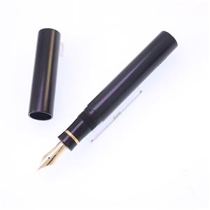 万年筆 手づくり万年筆 アフリカ黒檀 拭き漆 14金無垢リング GW15B 細字