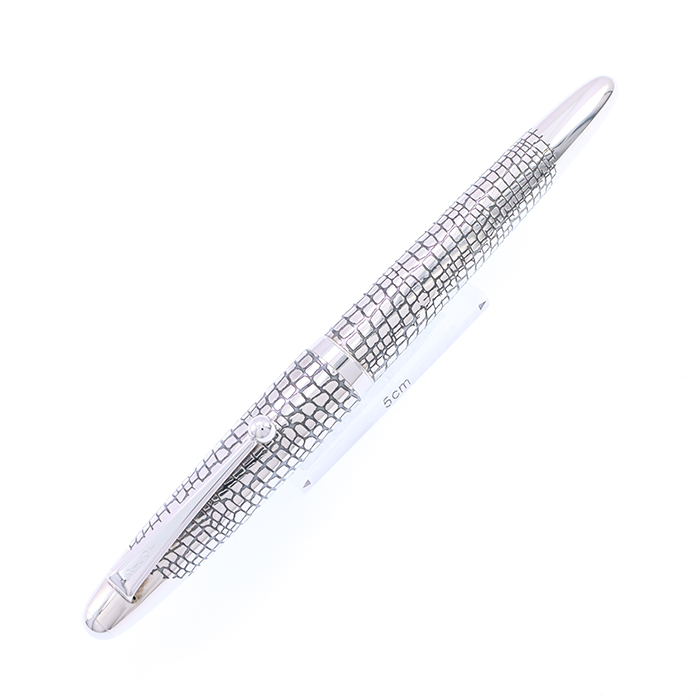 中古)PILOT パイロット 万年筆 シルバーン 石だたみ 細字（商品ID 