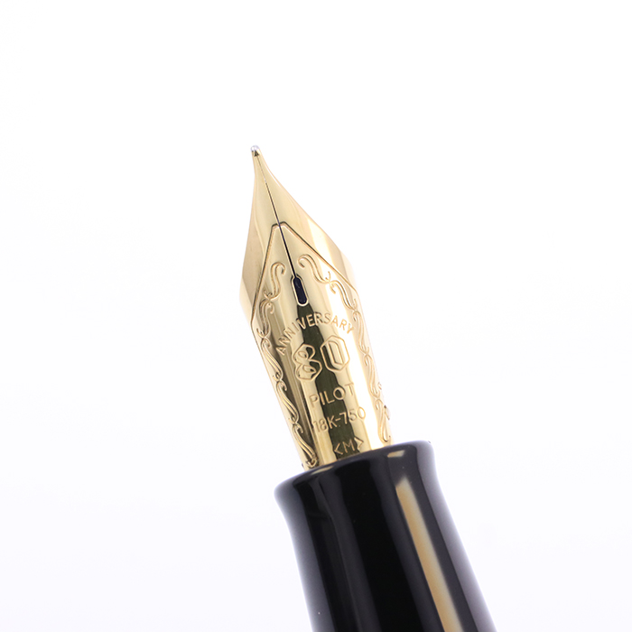 中古)PILOT パイロット 万年筆 創立80周年記念 四神 漆黒 中字（商品ID