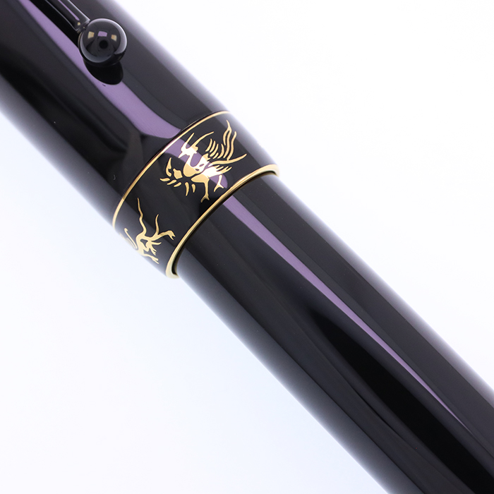 中古)PILOT パイロット 万年筆 創立80周年記念 四神 漆黒 中字（商品ID