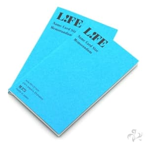 LIFE ライフ 名刺型メモランダム 2冊入り あさぎ M375 メイン