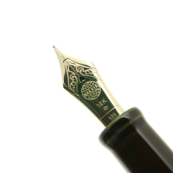新品)NAKAYA 中屋万年筆 万年筆 シガー ロング 碧溜 中字（商品ID