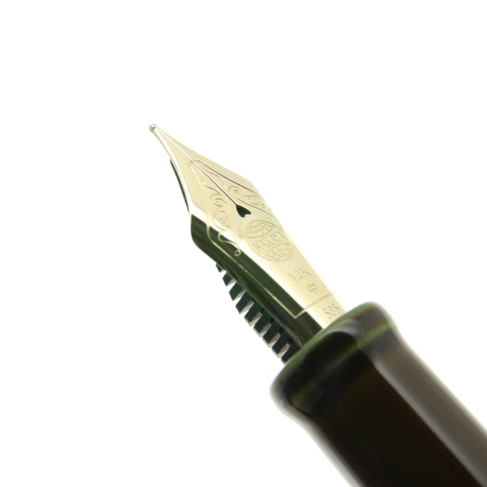 コ*可様 中屋万年筆 シガーモデル　ロングサイズ　輪島漆塗　緑 新品)NAKAYA 中屋万年筆 万年筆 シガー 十角TW ポータブル 緑溜 中字