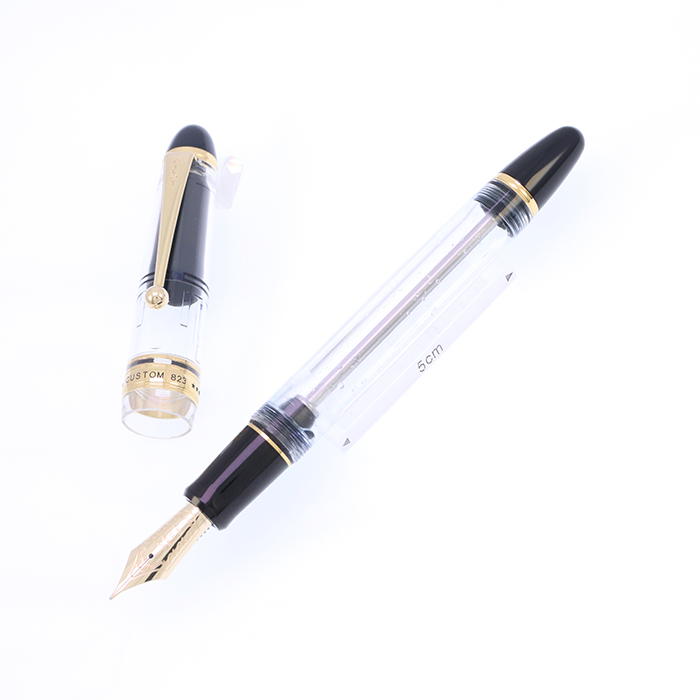 中古)PILOT パイロット 万年筆 カスタム823 透明軸 中字（商品ID  