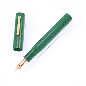 万年筆 手づくり万年筆 セルロイド ジェイドグリーン JG15B 細字