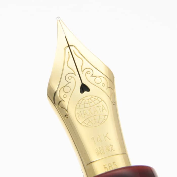 新品)NAKAYA 中屋万年筆 万年筆 ネオスタンダード 赤溜 細軟字（商品ID