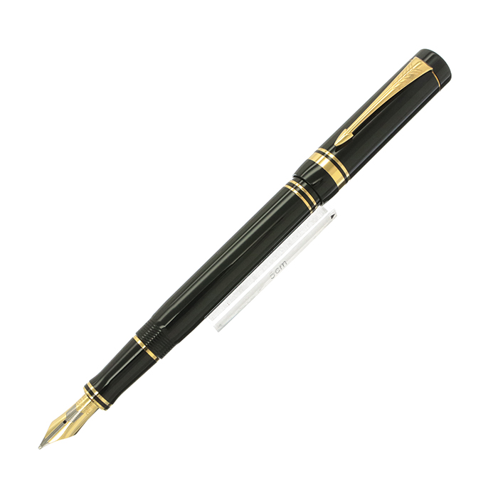 中古)PARKER パーカー 万年筆 デュオフォールド ブラックGT 