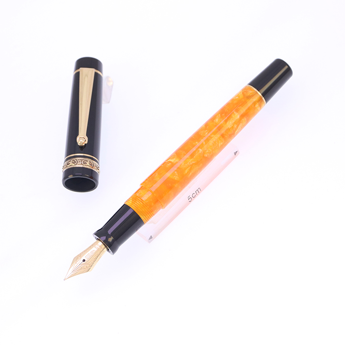 中古)DELTA デルタ 万年筆 ドルチェビータ スリム バーメイル F（商品