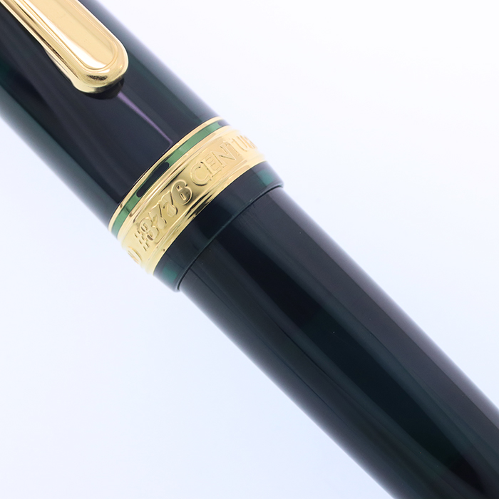 中古)PLATINUM プラチナ 万年筆 #3776 センチュリー ローレルグリーン