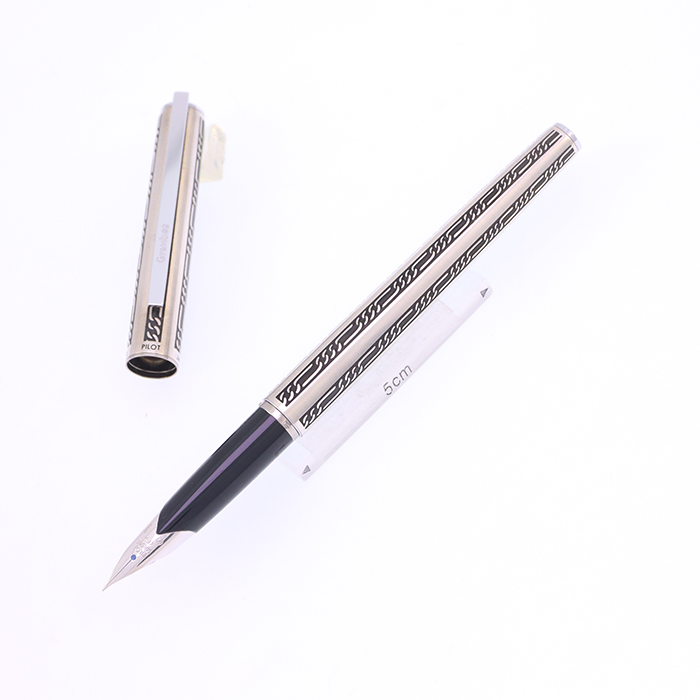 中古)PILOT パイロット 万年筆 グランディ スターリングシルバー