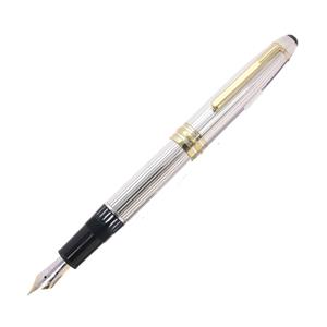 MONTBLANC モンブラン 万年筆 マイスターシュテュック ソリテール #1468 スターリングシルバー F [イニシャル刻印] メイン