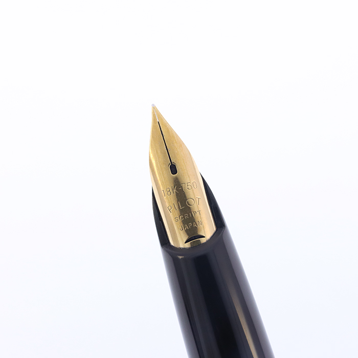 中古)PILOT パイロット 万年筆 エリート ゴールドキャップ スクリプト