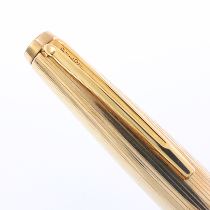 中古)PILOT パイロット 万年筆 エリート ゴールドキャップ スクリプト