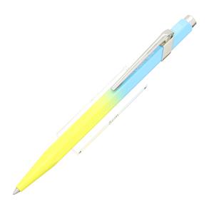 CARAN d'ACHE カランダッシュ ボールペン 849 トロピカル パステルブルー/レモンイエロー メイン